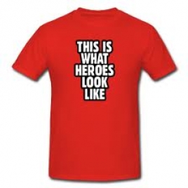 Vibrant Red T-Shirt For Your Hero